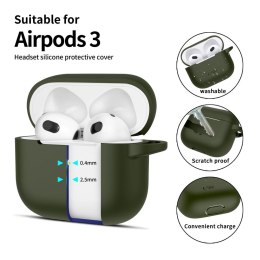 TECH-PROTECT SILICONE HOOK APPLE AIRPODS 3 OLIVE GREEN Tech-Protect