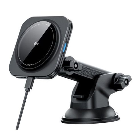 ESR HALOLOCK MAGNETIC MAGSAFE DASHBOARD CAR MOUNT WIRELESS CHARGER QI2 15W BLACK ESR