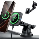 ESR HALOLOCK MAGNETIC MAGSAFE DASHBOARD CAR MOUNT WIRELESS CHARGER QI2 15W BLACK ESR