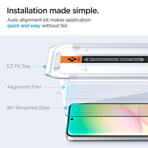 SZKŁO HARTOWANE SPIGEN GLAS.TR "EZ FIT" 2-PACK GALAXY A56 5G / S24 FE CLEAR Spigen