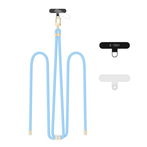 TECH-PROTECT C7S ROPE CROSSBODY STRAP BABY BLUE/GOLD Tech-Protect