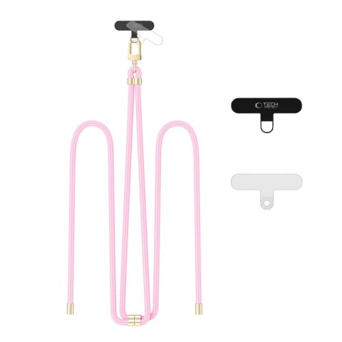 TECH-PROTECT C7S ROPE CROSSBODY STRAP BABY PINK/GOLD Tech-Protect