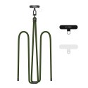 TECH-PROTECT C7S ROPE CROSSBODY STRAP HUNTER GREEN/BLACK Tech-Protect