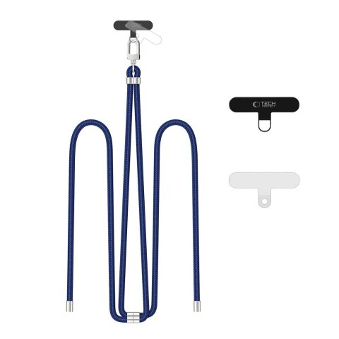 TECH-PROTECT C7S ROPE CROSSBODY STRAP NAVY BLUE/SILVER Tech-Protect