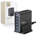 TECH-PROTECT DC140W-GAN 5-PORT DESKTOP CHARGER PD 140W / QC3.0 BLACK Tech-Protect