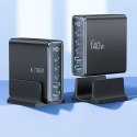 TECH-PROTECT DC140W-GAN 5-PORT DESKTOP CHARGER PD 140W / QC3.0 BLACK Tech-Protect