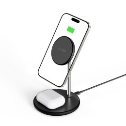 TECH-PROTECT QI15W-A39 2IN1 MAGNETIC MAGSAFE WIRELESS CHARGER BLACK Tech-Protect