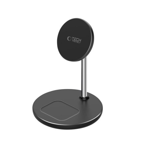 TECH-PROTECT QI15W-A39 2IN1 MAGNETIC MAGSAFE WIRELESS CHARGER BLACK Tech-Protect