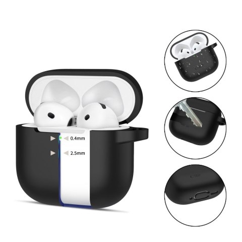 TECH-PROTECT SILICONE HOOK APPLE AIRPODS 4 BLACK Tech-Protect