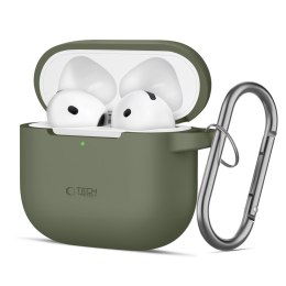 TECH-PROTECT SILICONE HOOK APPLE AIRPODS 4 OLIVE GREEN Tech-Protect