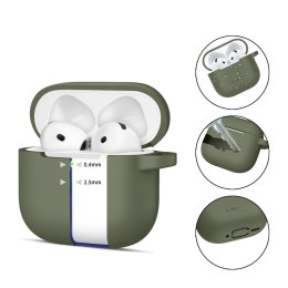 TECH-PROTECT SILICONE HOOK APPLE AIRPODS 4 OLIVE GREEN Tech-Protect