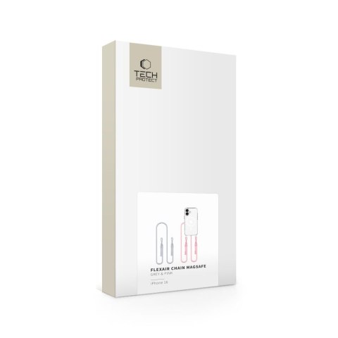 TECH-PROTECT FLEXAIR CHAIN MAGSAFE IPHONE 16 GREY & PINK Tech-Protect