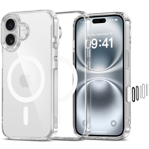 TECH-PROTECT FLEXAIR HYBRID CC MAGSAFE IPHONE 16 CLEAR Tech-Protect