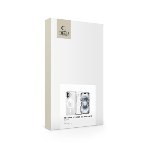 TECH-PROTECT FLEXAIR HYBRID CC MAGSAFE IPHONE 16 CLEAR Tech-Protect