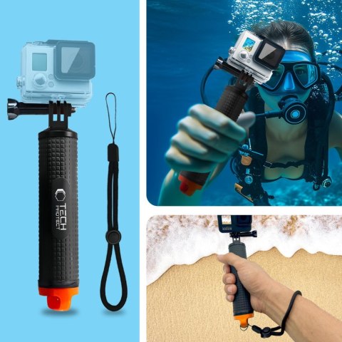 TECH-PROTECT GA100 FLOATING HAND GRIP GOPRO / DJI BLACK Tech-Protect