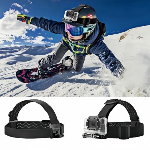 TECH-PROTECT GA100 HEAD MOUNT GOPRO / DJI BLACK Tech-Protect