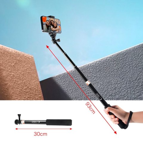 TECH-PROTECT GA100 MONOPAD & SELFIE STICK GOPRO / DJI BLACK Tech-Protect