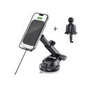 TECH-PROTECT MM15W-V9 MAGNETIC MAGSAFE DASHBOARD & VENT CAR MOUNT WIRELESS CHARGER 15W BLACK Tech-Protect