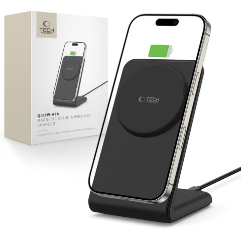 TECH-PROTECT QI15W-A38 MAGNETIC MAGSAFE WIRELESS CHARGER BLACK Tech-Protect
