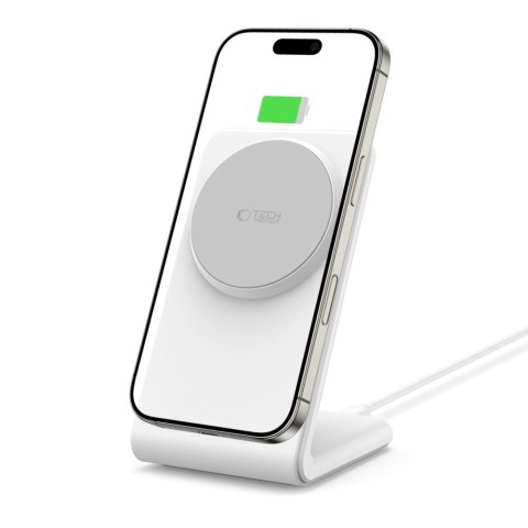 TECH-PROTECT QI15W-A38 MAGNETIC MAGSAFE WIRELESS CHARGER WHITE Tech-Protect