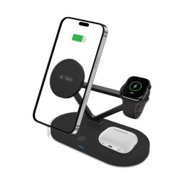 TECH-PROTECT QI15W-A41 3IN1 MAGNETIC MAGSAFE WIRELESS CHARGER BLACK Tech-Protect