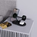 TECH-PROTECT QI15W-A41 3IN1 MAGNETIC MAGSAFE WIRELESS CHARGER BLACK Tech-Protect