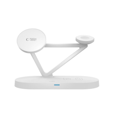 TECH-PROTECT QI15W-A41 3IN1 MAGNETIC MAGSAFE WIRELESS CHARGER WHITE Tech-Protect