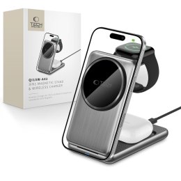 TECH-PROTECT QI15W-A42 3IN1 MAGNETIC MAGSAFE WIRELESS CHARGER SPACE GREY Tech-Protect