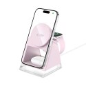 TECH-PROTECT QI15W-A43 3IN1 MAGNETIC MAGSAFE WIRELESS CHARGER BABY PINK Tech-Protect