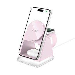 TECH-PROTECT QI15W-A43 3IN1 MAGNETIC MAGSAFE WIRELESS CHARGER BABY PINK Tech-Protect