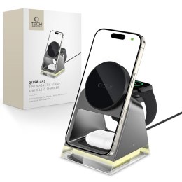 TECH-PROTECT QI15W-A43 3IN1 MAGNETIC MAGSAFE WIRELESS CHARGER BLACK Tech-Protect