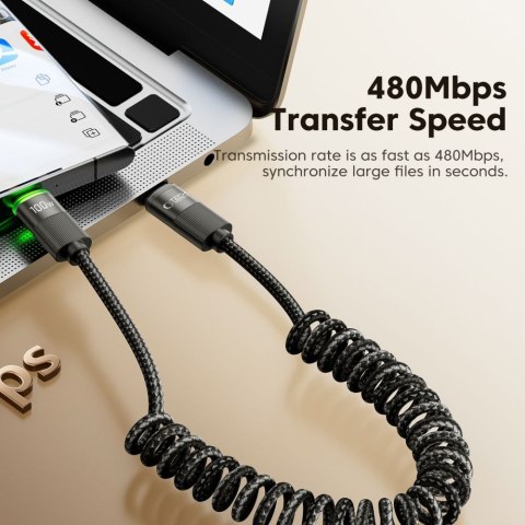 TECH-PROTECT UB20T ULTRABOOST TYPE-C CABLE PD 100W / 5A 180CM BLACK Tech-Protect