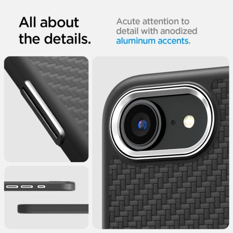 SPIGEN ENZO ARAMID MAG MAGSAFE IPHONE 16E / 17E MATTE BLACK Spigen