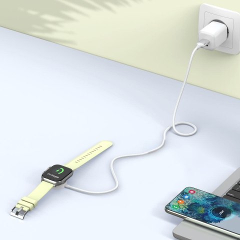 TECH-PROTECT MC02 ULTRABOOST MAGNETIC CHARGER CABLE 100CM APPLE WATCH WHITE Tech-Protect