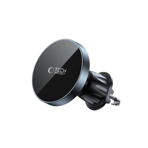 TECH-PROTECT MM15W-V5 MAGNETIC MAGSAFE CD & VENT CAR MOUNT WIRELESS CHARGER 15W BLACK/BLACK Tech-Protect