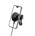 TECH-PROTECT MM15W-V5 MAGNETIC MAGSAFE STABLE VENT CAR MOUNT WIRELESS CHARGER 15W BLACK/BLACK Tech-Protect