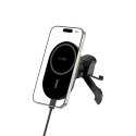 TECH-PROTECT MM15W-V6 MAGNETIC MAGSAFE STABLE VENT CAR MOUNT WIRELESS CHARGER 15W BLACK/BLACK Tech-Protect