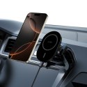 TECH-PROTECT MM15W-V6 MAGNETIC MAGSAFE STABLE VENT CAR MOUNT WIRELESS CHARGER 15W BLACK/BLACK Tech-Protect