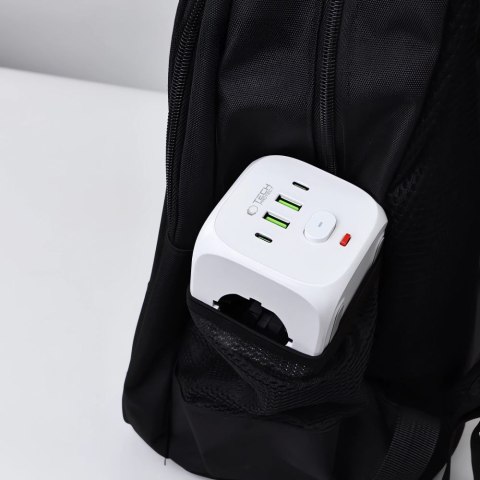TECH-PROTECT PCL3X4 POWER SOCKET 2 USB & 2 TYPE-C & 3 SOCKET WHITE Tech-Protect