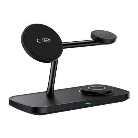 TECH-PROTECT QI15W-A45 3IN1 MAGNETIC MAGSAFE WIRELESS CHARGER BLACK Tech-Protect
