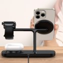 TECH-PROTECT QI15W-A45 3IN1 MAGNETIC MAGSAFE WIRELESS CHARGER BLACK Tech-Protect