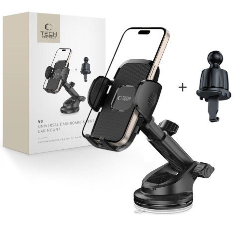 TECH-PROTECT V3 UNIVERSAL DASHBOARD & VENT CAR MOUNT BLACK Tech-Protect