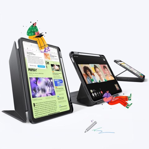 ESR FLIP HYBRID IPAD AIR 10.9" 4 / 5 / 2020-2022 / 11" 6 / 7 / 8 / 2024-2026 BLACK ESR