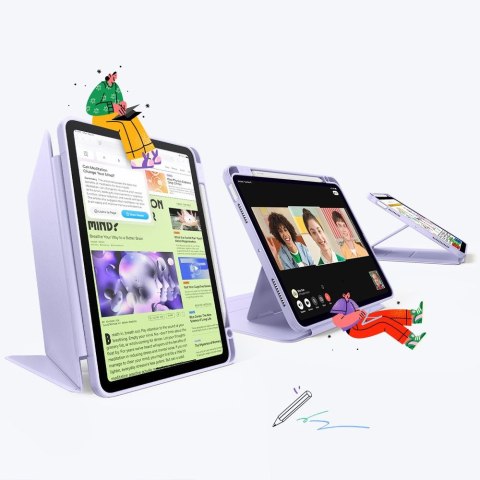 ESR FLIP HYBRID IPAD AIR 10.9" 4 / 5 / 2020-2022 / 11" 6 / 7 / 8 / 2024-2026 PURPLE ESR