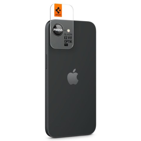 OSŁONA APARATU SPIGEN OPTIK PRO GLAS.TR "EZ FIT" CAMERA PROTECTOR 2-PACK IPHONE 16E / 17E BLACK Spigen