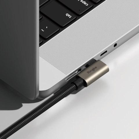 RINGKE USB 3.2 GEN 2X2 TYPE-C 90 DEGREE CABLE PD 240W 200CM BLACK Ringke
