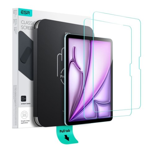 SZKŁO HARTOWANE ESR ULTRAFIT TEMPERED GLASS 2-PACK IPAD AIR 11" 6 / 7 / 8 2024-2026 CLEAR ESR