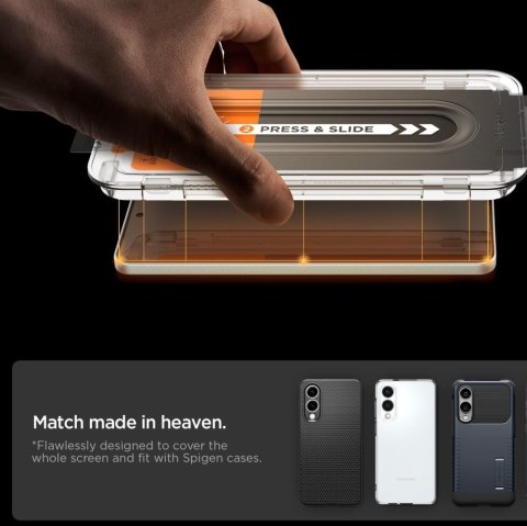 SZKŁO HARTOWANE SPIGEN GLAS.TR "EZ FIT PRO" GALAXY S25 EDGE CLEAR Spigen