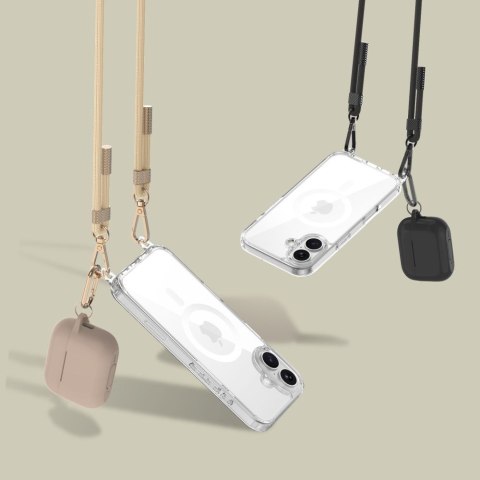 TECH-PROTECT FLEXAIR CHAIN MAGSAFE IPHONE 16E / 17E BLACK & TAUPE Tech-Protect