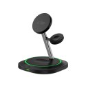 TECH-PROTECT QI15W-A46 3IN1 MAGNETIC MAGSAFE WIRELESS CHARGER BLACK Tech-Protect